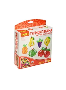 LORI Тм-008 Термомозаика Фигурки на магнитах Фрукты (набор для творчества) (5+) (коробка)