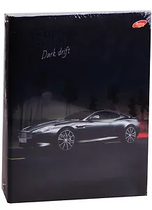 Тетрадь на кольцах в клетку Academy Style, Dark Drift, 100 листов, в ассортименте