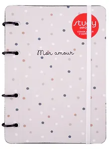 Тетрадь на кольцах в клетку Be Smart, Mon amour, 120 листов