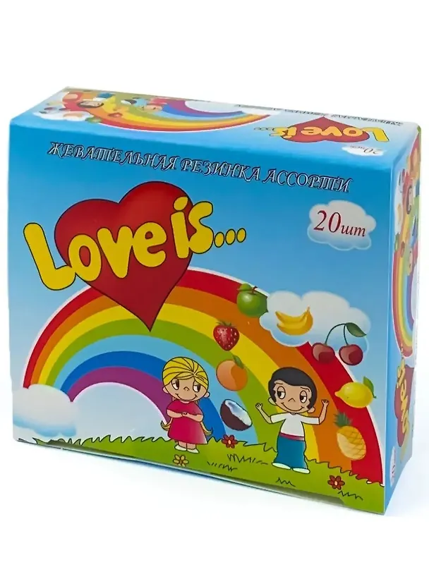 Жевательная резинка Love is/Лав из... МИКС Блок 20шт в асс."" 2376565 — 1