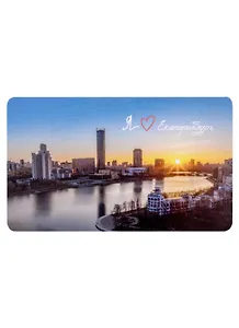 Магнит Екатеринбург Вид с плотины городского пруда днем (фото) (фото) (9х5,5) (винил)