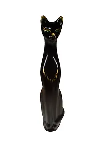 Копилка керамика Кот черный с зелеными глазами (12х12х45см) (1084175)