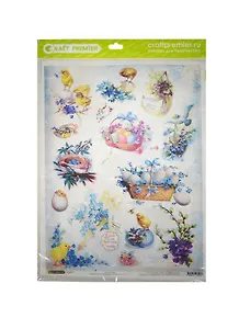 Рис. бумага для декупажа Craft Premier Пасха2 (CP00436) (28,2х38,4см) (25г/м) (упаковка)