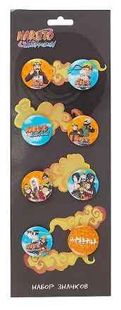 Набор значков Наруто V3 (8 шт) (ARTM331) 3044362