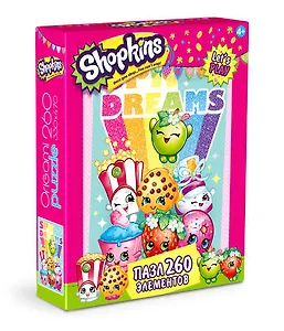 Пазл, Оригами, 260эл 330*470мм Shopkins Shopkins dreams02772