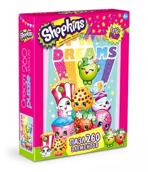 Пазл, Оригами, 260эл 330*470мм Shopkins Shopkins dreams02772 — 332241 — 1