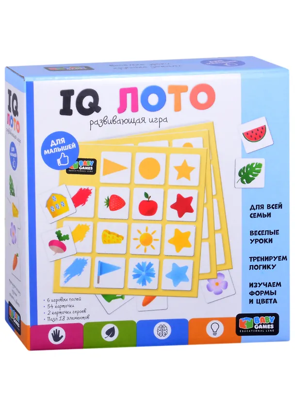 Настольная игра ТМ Origami Baby Games IQ лото (06470) 2864237 — 1