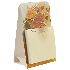 Блок бумаги «Ван Гог. Подсолнухи», 7 х 7 см