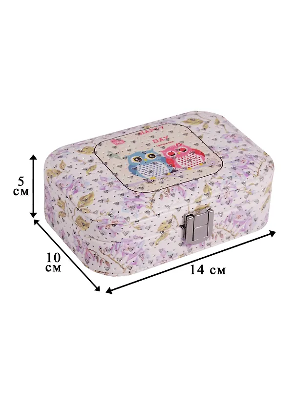 Шкатулка Совы для драгоценностей (5х14х10) (кожзам) (7333017) 2601251 — 3