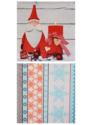 Набор салфеток для декупажа Санта Клаус (TL655000/SDL098100) 2611343