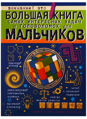 Большая книга самых интересных задач и головоломок для мальчиков — 2605185 — 1