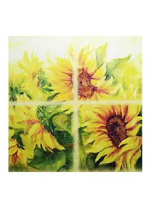 Подставка под горячее керамика Подсолнухи (20х20) (40999)