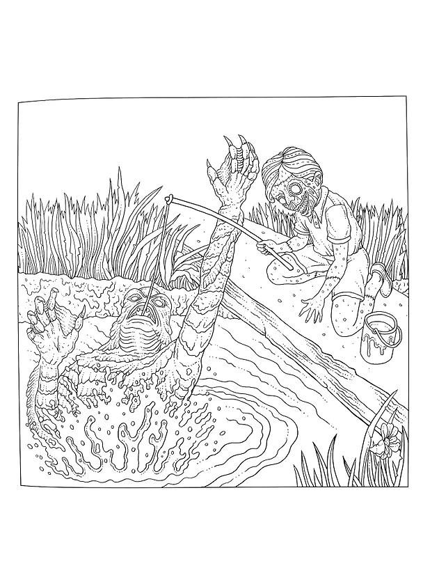 Книга The Beauty of Horror IV: Another Goregeous Coloring Book () — 4