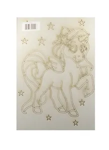 Трафарет Единорог с крыльями (А4) (404) (А120) (упаковка)