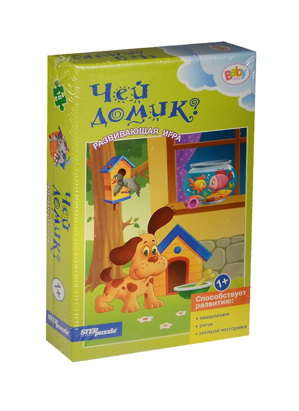 Пазл «Чей домик», Step puzzle 2516396 — 1
