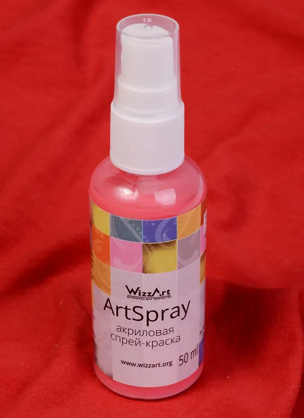 ArtSpray Акриловая спрей-краска Алый закат (ST1) (флакон) (50мл) (WizzArt) 2592626 — 1