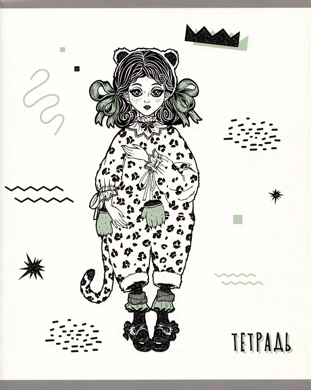Тетрадь общая «Kitty girls», 96 листов в клетку, А5, в ассортименте - Listoff 2973610 — 5