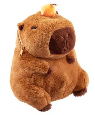 Рюкзачок-игрушка плюшевый Капибара с мандаринкой (35х27) (12-11711А-202406-11) Bookvalno 3046098