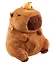 Рюкзачок-игрушка плюшевый Капибара с мандаринкой (35х27) (12-11711А-202406-11) Bookvalno — 3046098 — 1