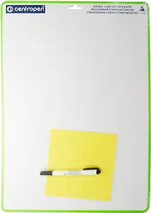 Доска маркерная двухсторонняя Centropen, А3 + маркер, салфетка