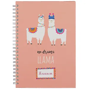 Тетрадь в клетку Эксмо, "Ламы", 60 листов