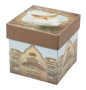 Коробка подарочная СПб "Чувиляева. Кот Арсений. Двор-колодец" 9,5*9,5*10см, картон