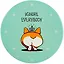 Подставка под кружку Корги с короной Ignore everybody (керамика) (11 см) (ПВХ бокс) (12-07671-N5) — 2844539 — 1