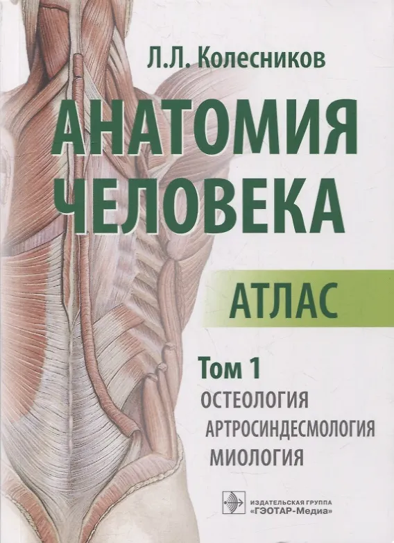 Книга Анатомия человека: атлас: в 3-х томах. Том 1. Остеология, артросиндесмология, миология (Лев Колесников) — 1