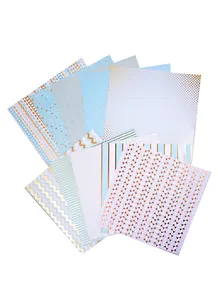 Набор бумаги для скрапбукинга с фольгир «Радость дня», 10 листов 30.5×30.5см, 2983590