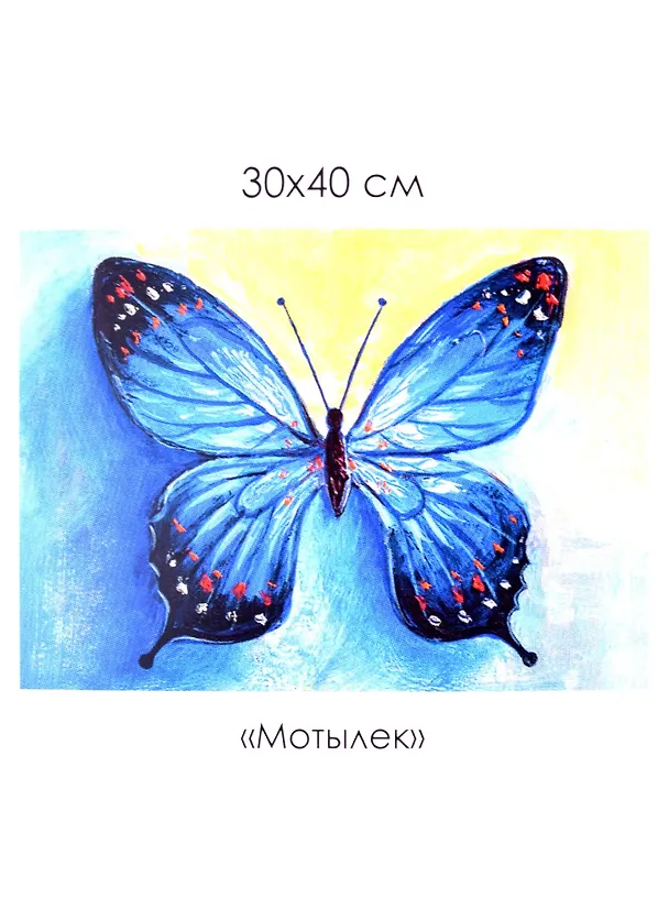 Набор для творчества Origami. Алмазные узоры «Мотылек», 30 х 40 см 2889975 — 1