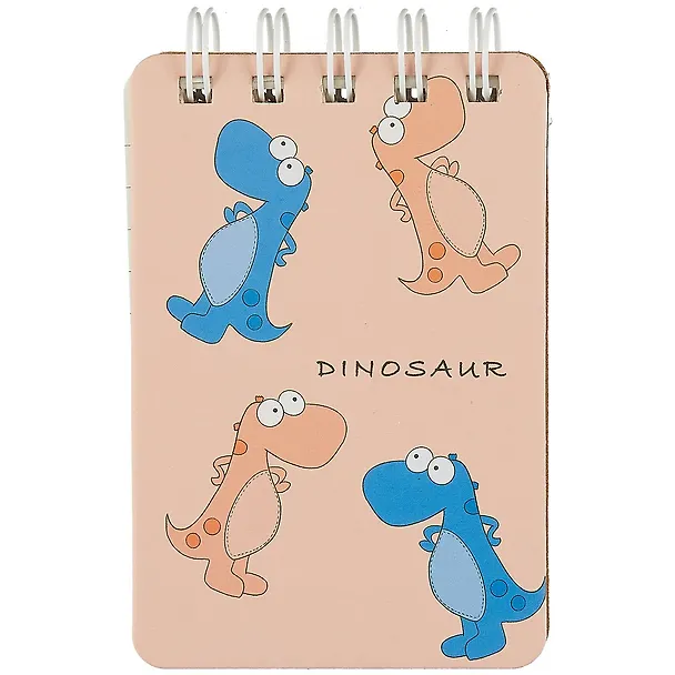 Блокнот А6 80л лин. 100*140 "Dinosaurs" на спирали, ассорти 262057 — 5