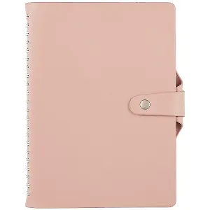 Ежедневник недат. А5 96л "Clear" розовый, иск.кожа, мягк.переплет, на резинке, ляссе