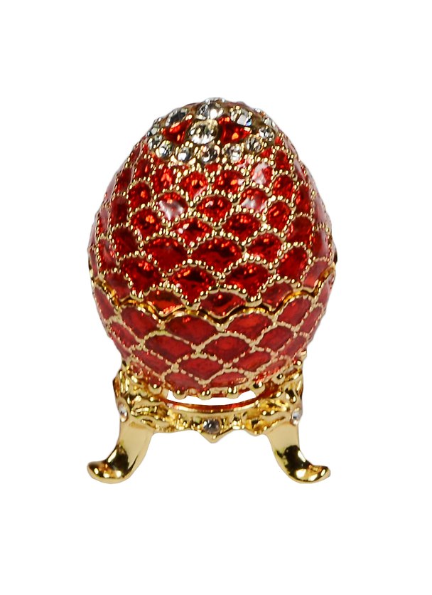 Яйцо пасхальное Шишка малая (цв.красный) (JD0259C) 2522695 — 1