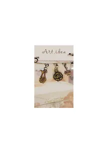 Кулоны в асс.1 Подвеска Розочка бронза (QA 057) (14021105) (упаковка)