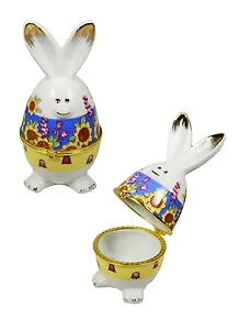Шкатулка декоративная Заяц 12см (82-908) керамика