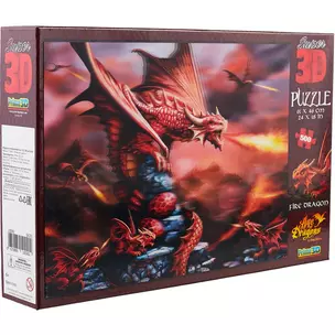 Пазл Super 3D, Огненный дракон (Fire Dragon ) 500 эл.,61*46см. 10090 — 2663681 — 1