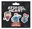 Набор значков Atomic heart Атомное противостояние (дерево) (3 шт) — 3076993 — 1
