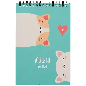 Скетчбук «Влюблённые коты», А5, 40 листов