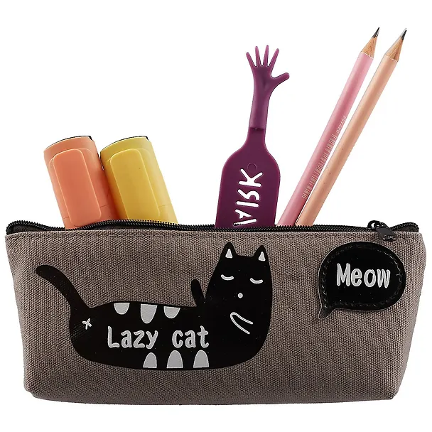 Пенал на молнии «Кошки meow», 20 х 8 см 2619412 — 2