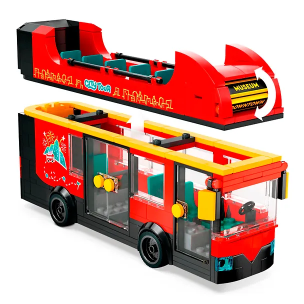 LEGO City: Красный двухэтажный экскурсионный автобус, 384 детали (60407) 3139742 — 8
