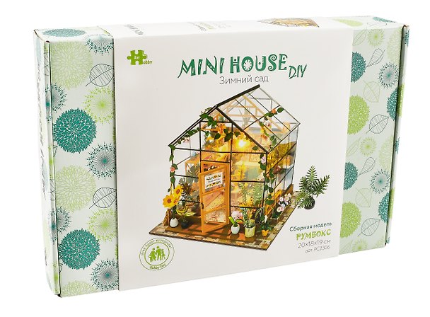Сборная модель Румбокс «Зимний сад», 20х18х19 см, Mini House DIY 3016330 — 1