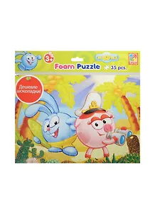 Мягкие пазлы А4 Смешарики Крош и Нюша (VT1102-12) (35эл.) (4мм) (330х235мм) (3+) (упаковка)