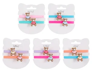 Набор парных браслетов Мишки (силикон) (12-04407-B79) (Lafilaf) 3048693