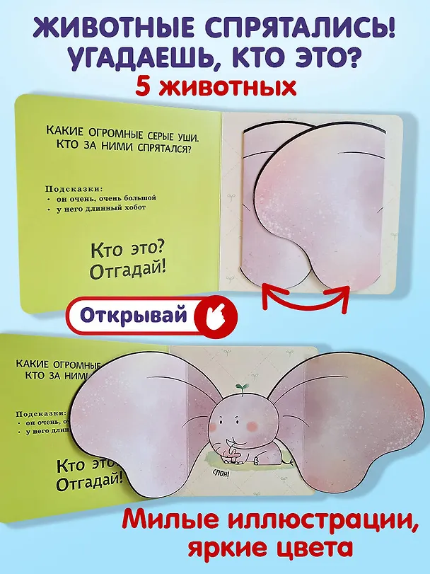 Книга Интерактивные загадки. Кто здесь прячется? (лев) () — 7