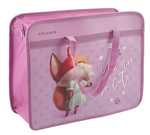 Папка для тетрадей А4 "You're very sweet" 33*26*12см, пластик, молния, ручки, дно с расширением инд.уп.