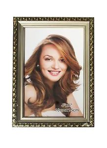 Фоторамка пластик 10*15 "Серая с принтом" 