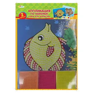 Набор для творчества Аппликация по номерам Мозаика (17131ES) (177518) (5 цв.) (Играем вместе) (блистер)