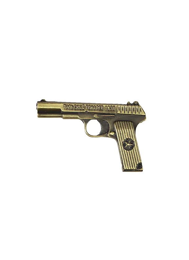 Фигурка металл Пистолет ТТ (6см) цв. бронза (006-010-BR-TT60) 2415684 — 1
