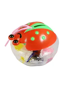 Тесто для лепки в пластиковом ведерке-божья коровка (2205) (10цв.) (190гр.) (+формочки)