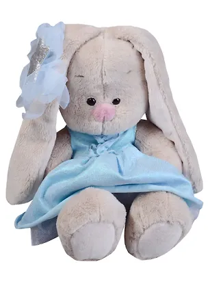 Мягкая игрушка Зайка Ми в голубом платье со звездой (18 см) (SidS-207) 2632913